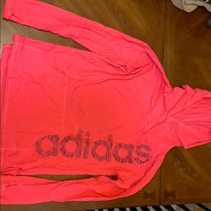 Pink Adidas hoodie